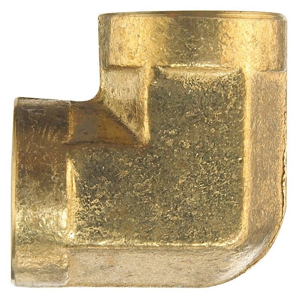 Homeplus+ ATC 1/4 in. FPT X 1/4 in. D FPT Brass 90 Degree Elbow 6JC120910711013 - main